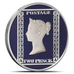Silver Ounce 2024 Two Pence Blue: Photo Coin, Gibraltar, Silver Ounce 2024 Two Pence Blue / thumbnail