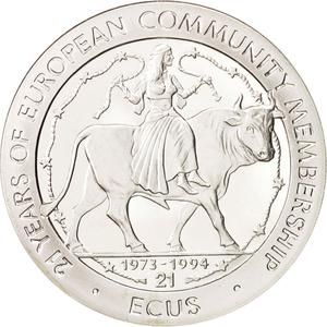 Gibraltar / Twenty-one Ecus 1994 - reverse photo