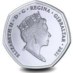 Fifty Pence 2021 Olympic Games - Rowing: Photo Coin, Gibraltar, Fifty Pence 2021 Olympic Games - Rowing / thumbnail