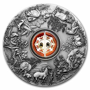 Gibraltar / Silver Half Kilo 2021 Lunar Lucky Coin - reverse photo