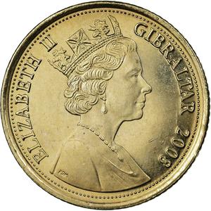 Gibraltar / Ten Pence 2008 - obverse photo