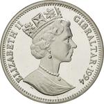 Fourteen Ecus 1994: Photo Coin, Gibraltar, Fourteen Ecus 1994 / thumbnail