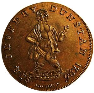 Great Britain / Farthing Token 1795 Surrey Denton's Mule - reverse photo