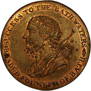 Great Britain / Halfpenny Token 1795 Somerset Bath Heath - obverse photo