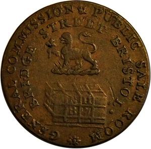 Great Britain / Halfpenny Token 1795 Somerset Bristol - reverse photo