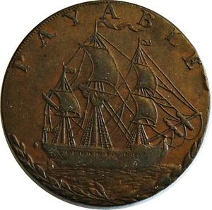 Great Britain / Halfpenny Token 1794 Hampshire Portsea - obverse photo
