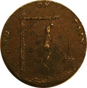 Great Britain / Halfpenny Token Middlesex End of Pain - obverse photo