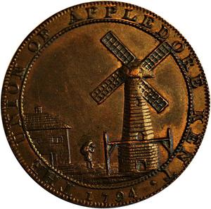 Great Britain / Halfpenny Token 1794 Kent Appledore - obverse photo