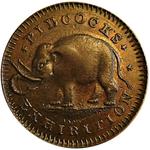 Farthing Token Pidcock Elephant and Pelican: Photo Coin, Great Britain, Farthing Token Pidcock Elephant and Pelican / thumbnail