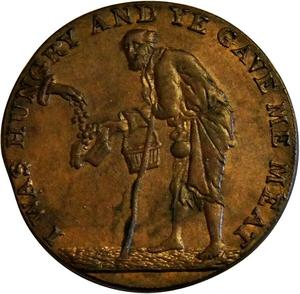 Great Britain / Halfpenny Token Gloucestershire Beggar - obverse photo