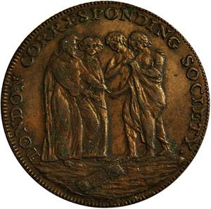 Great Britain / Halfpenny Token 1795 London Corresponding Society - obverse photo