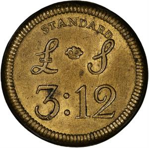 Great Britain / Coin Weight for Portuguese 8 Escudo Gold Coin - obverse photo