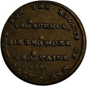 Great Britain / Farthing Token 1795 Middlesex Spence - obverse photo
