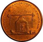 Farthing Token Warwickshire Lutwyche Manufactory: Photo Coin, Great Britain, Farthing Token Warwickshire Lutwyche Manufactory / thumbnail
