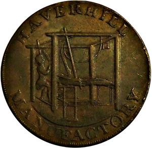 Great Britain / Halfpenny Token Suffolk Haverhill - reverse photo