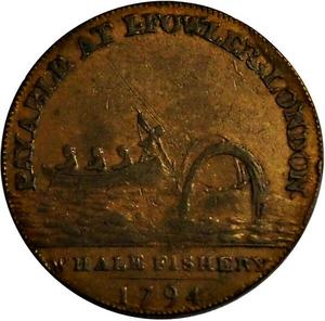 Great Britain / Halfpenny Token 1794 Middlesex J. Fowler - reverse photo