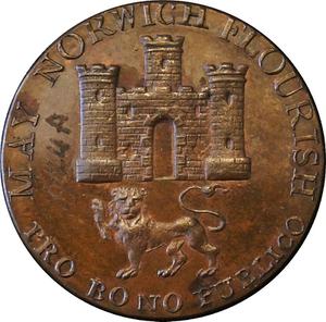 Great Britain / Halfpenny Token Norfolk Norwich - reverse photo