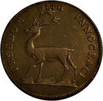 Halfpenny Token 1796 Middlesex Political: Photo Coin, Great Britain, Halfpenny Token 1796 Middlesex Political / thumbnail