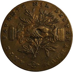 Great Britain / Halfpenny Token 1793 Staffordshire Leek - reverse photo