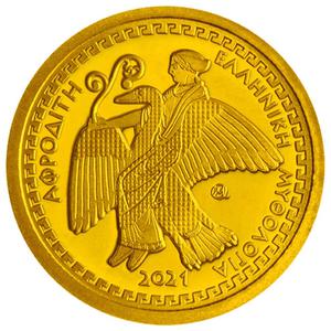 Greece / Gold Eighth-Ounce 2021 Aphrodite - reverse photo