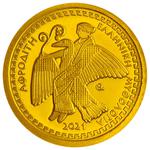 Greece / Gold Eighth-Ounce 2021 Aphrodite - reverse photo