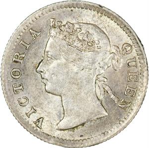 Hong Kong, British / Five Cents 1901 - obverse photo