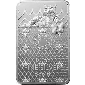 India / Silver Ten Ounces - Bengal Tiger - obverse photo