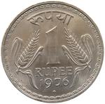 One Rupee 1976: Photo Coin, India, One Rupee 1976 / thumbnail