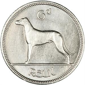 Ireland / Sixpence 1928 - reverse photo