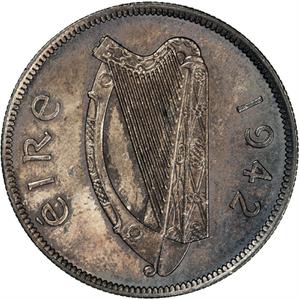 Ireland / Half Crown 1942 - obverse photo