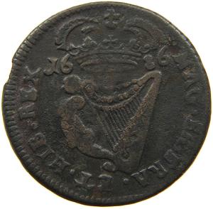 Ireland, Kingdom of / Halfpenny 1686 - reverse photo