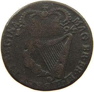 Ireland, Kingdom of / Halfpenny 1694 - reverse photo