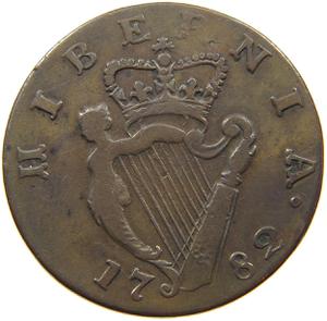 Ireland, Kingdom of / Halfpenny 1782 - reverse photo