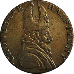 Ireland, Kingdom of / Halfpenny Token 1789 Wicklow Cronebane - obverse photo