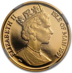 Isle of Man / Gold Tenth-Ounce 1991 Angel - obverse photo