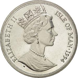 Isle of Man / One Crown 1994 Atlantic Crossing - obverse photo