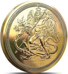 Isle of Man / Gold Half Ounce 2024 Angel - reverse photo
