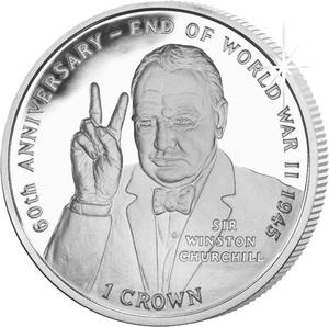 Isle of Man / One Crown 2005 Sir Winston Churchill - reverse photo