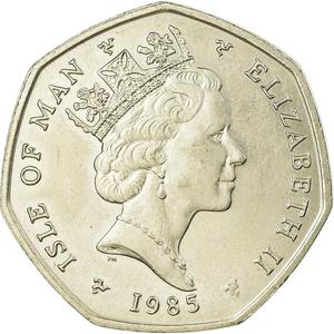 Isle of Man / Fifty Pence 1985 - obverse photo