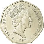 Fifty Pence 1985: Photo Coin, Isle of Man, Fifty Pence 1985 / thumbnail