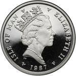 Isle of Man / Platinum Quarter Ounce 1987 Noble - obverse photo