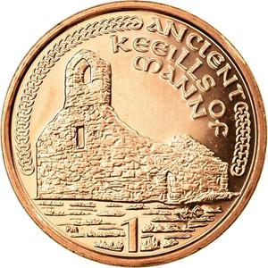 Isle of Man / One Penny 2001 - reverse photo