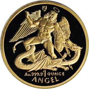 Isle of Man / Gold Ounce 1994 Angel - reverse photo