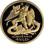 Isle of Man / Gold Ounce 1994 Angel - reverse photo