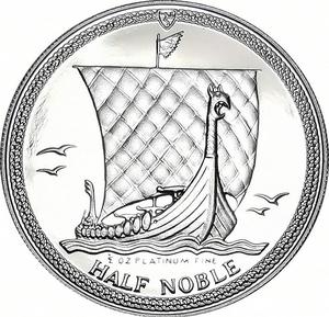 Isle of Man / Platinum Half Ounce 1994 Noble - reverse photo