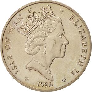 Isle of Man / Five Pounds 1996 Euro'96 - obverse photo