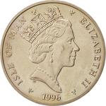 Isle of Man / Five Pounds 1996 Euro'96 - obverse photo