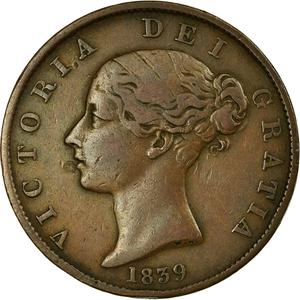 Isle of Man / Half Penny 1839 - obverse photo