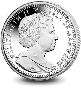 Isle of Man / One Crown 2016 Queen's 90th Birthday - obverse photo