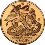 Isle of Man / Gold Ounce 2002 Angel - reverse photo